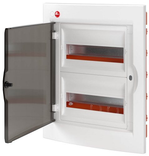 Бокс пластиковый DKC RAM base ЩРВ-П-24 (425х315х77мм) IP41 белый прозрачная дверца картинка 